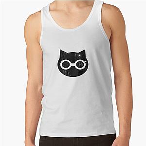 SKET Dance Symbol Black Distressed Tank Top