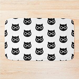 SKET Dance Symbol (Black) Distressed Bath Mat