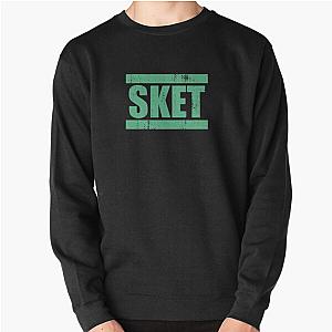 SKET Acronym (Green) Distressed Pullover Sweatshirt
