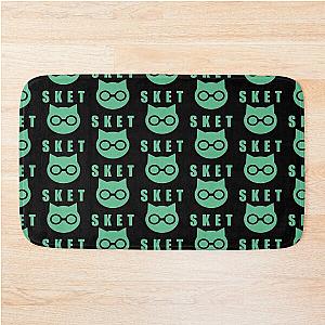 SKET Dance - SKET Dan Symbol with Acronym Green Bath Mat