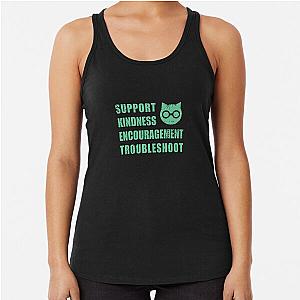 SKET Dance - Sket Dan Symbol with Acronym & Expansion Distressed Racerback Tank