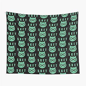 SKET Dance - SKET Dan Symbol with Acronym Distressed Tapestry