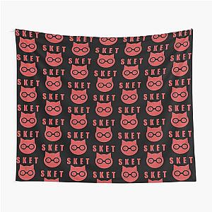 SKET Dance - SKET Dan Symbol with Acronym Distressed Tapestry