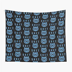 SKET Dance - SKET Symbol with Acronym (Blue) Tapestry