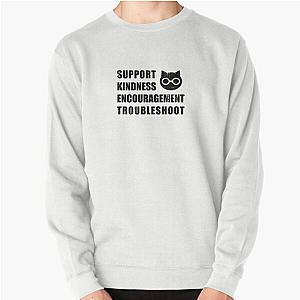SKET Dance - Sket Dance Symbol with Acronym Expansion (Black) Distressed Pullover Sweatshirt