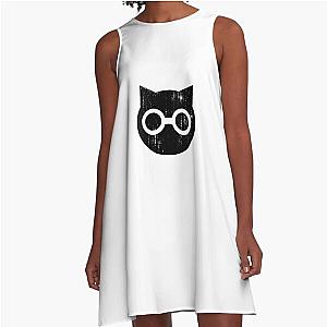 SKET Dance - SKET Dan Symbol (Black) Distressed A-Line Dress