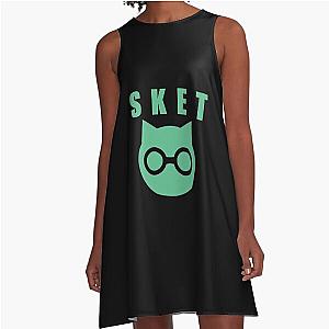 SKET Dance Symbol with Acronym A-Line Dress
