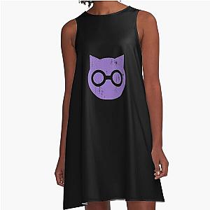 SKET Dance - SKET Symbol Purple Distressed A-Line Dress