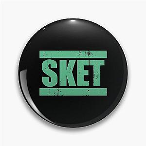 SKET Dance Acronym (Green) Distressed Pin