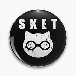 SKET Dance - SKET Dan Symbol with Acronym Distressed Pin