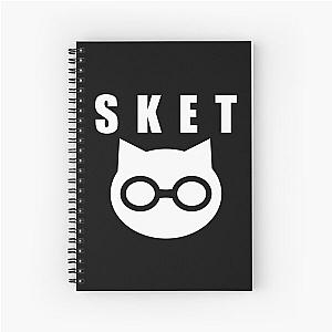 SKET Dance - SKET Dan Symbol with Acronym Spiral Notebook