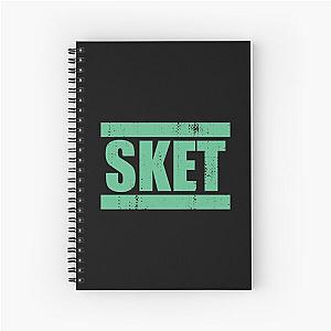 SKET Dance - SKET Acronym Green Distressed Spiral Notebook
