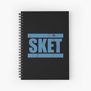 SKET Dance - SKET Acronym Blue Distressed Spiral Notebook