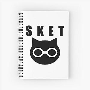 SKET Dance - SKET Dan Symbol with Acronym (Black) Notebook