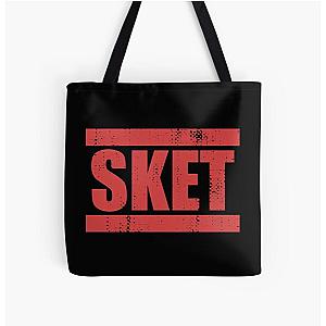 SKET Dance - Acronym (Red) Distressed Tote Bag