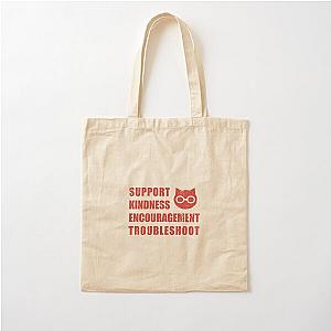 SKET Dance - Sket Dan Symbol with Acronym Expansion Distressed Cotton Tote Bag