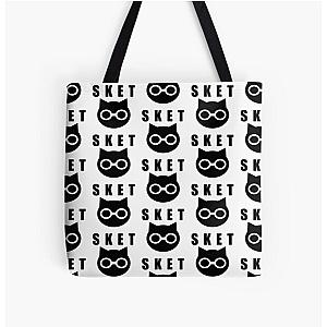 SKET Dance - SKET Dan Symbol with Acronym (Black) Tote Bag