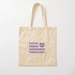 SKET Dance - Sket Dan Symbol with Acronym Expansion Purple Cotton Tote Bag
