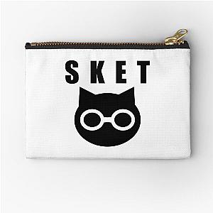 SKET Dance - SKET Dan Symbol with Acronym Black Zipper Pouch