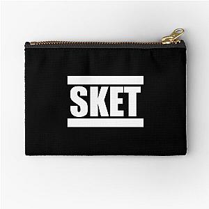 SKET Dance Acronym White Zipper Pouch