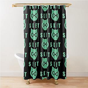 SKET Dance - SKET Dan Symbol with Acronym Distressed Shower Curtain