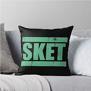 SKET Dance - SKET Acronym (Green) Distressed Pillow