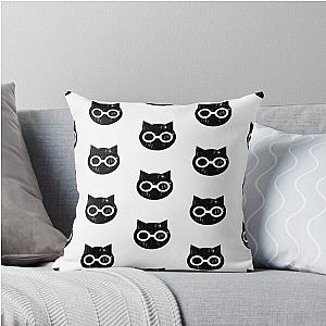 SKET Dance - SKET Dan Symbol Black Distressed Throw Pillow
