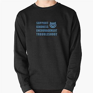 SKET Dance Symbol with Acronym Expansion Distressed Pullover Sweatshirt