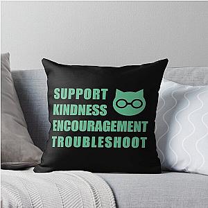 SKET Dance - Sket Dan Symbol with Acronym Expansion Throw Pillow