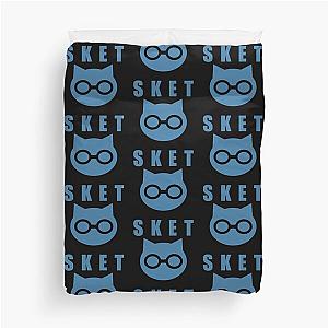 SKET Dance - SKET Dan Symbol with Acronym (Blue) Duvet Cover