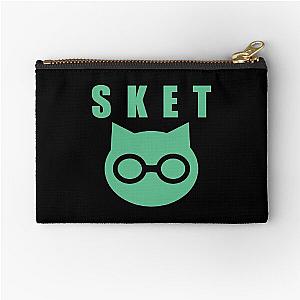 SKET Dance - SKET Dan Symbol with Acronym (Green) Zipper Pouch