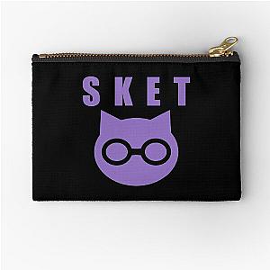 SKET Dance - SKET Dan Symbol with Acronym (Purple) Zipper Pouch