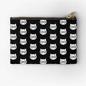 SKET Dance - SKET Dan Symbol (White) Distressed Zipper Pouch