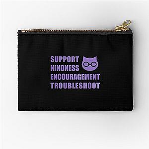 SKET Dance - Sket Dan Symbol with Acronym Expansion (Purple) Zipper Pouch