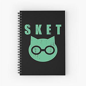 SKET Dance - SKET Dan Symbol with Acronym (Green) Distressed Spiral Notebook