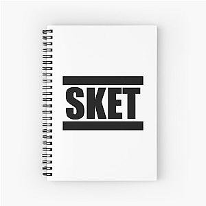 SKET Dance - SKET Acronym (Black) Spiral Notebook