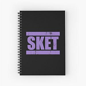 SKET Dance - SKET Acronym (Purple) Distressed Spiral Notebook