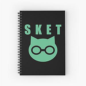 SKET Dance - SKET Dan Symbol with Acronym (Green) Spiral Notebook