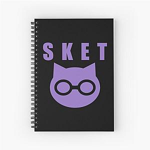 SKET Dance - SKET Dan Symbol with Acronym (Purple) Spiral Notebook