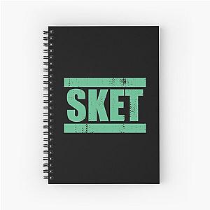 SKET Dance - SKET Acronym (Green) Distressed Spiral Notebook