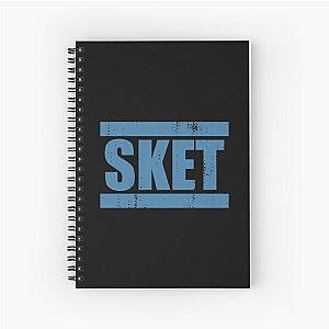 SKET Dance - SKET Acronym (Blue) Distressed Spiral Notebook