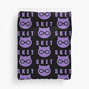 SKET Dance - SKET Dan Symbol with Acronym (Purple) Duvet Cover