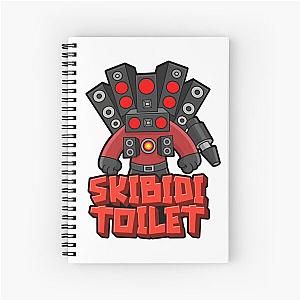 Skibidi Toilet Speakerman Cute Design Spiral Notebook