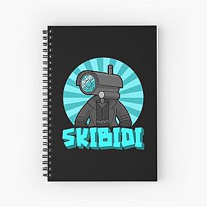 Skibidi Cute Funny Design Spiral Notebook