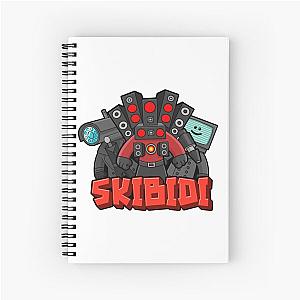 Skibidi Cute Design Spiral Notebook