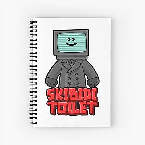 Skibidi Cute Funny Design Spiral Notebook