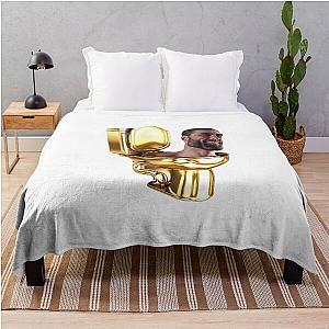 Skibidi gigachad Throw Blanket