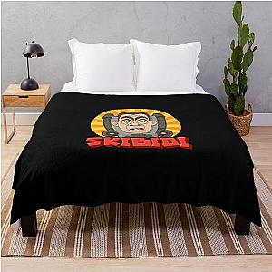 Skibidi Cute Design Throw Blanket