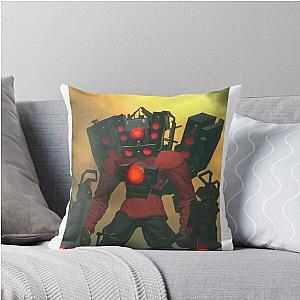 TV Man Skibidi Throw Pillow