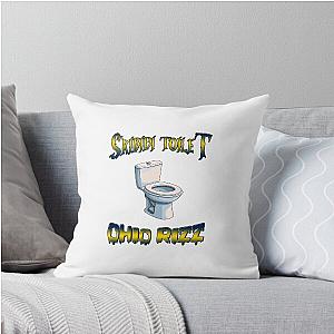 Skibidi Toilet Ohio Rizz Gen alpha memes Throw Pillow